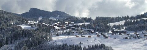 Praz de Lys sous la neige